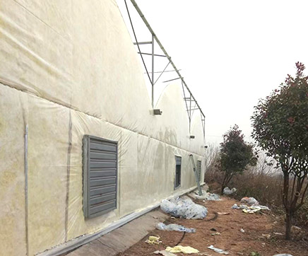 洛陽養殖大棚建設現場